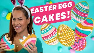 Easter egg Cakes Vs Cookies SHOWDOWN! Replicating Easter Sugar Cookie Designs | How to Cake It