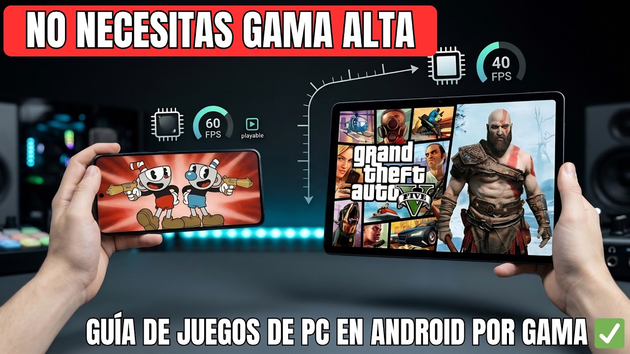 🔥 Juegos de PC en Android | Esto es lo que corre cada gama (Pruebas Reales)