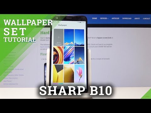 How to Change Wallpaper in SHARP B10 - Home Screen Look Setup