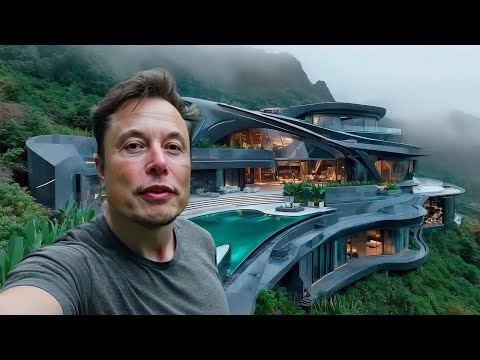 In Elon Musks neuer 10 000 000 000 Dollar Villa!