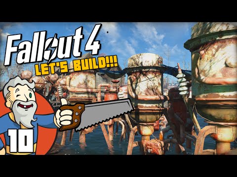 "MASSIVE WATER FACTORY $$$!!!" Fallout 4 LET'S BUILD Part 10 - 1080p HD PC Gameplay Walkthrough