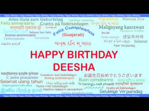 Deesha   Languages Idiomas - Happy Birthday