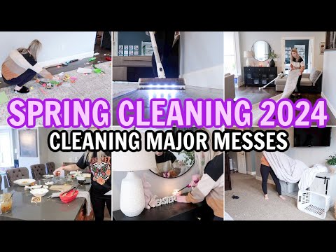 SPRING DEEP CLEAN WITH ME | COMPLETE DISASTER CLEANING MOTIVATION | DEEP CLEAN & DECLUTTER WITH ME