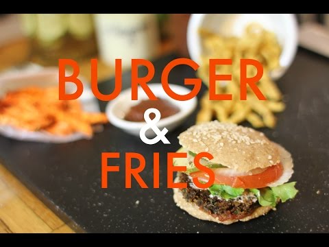 Recipe: How to make raw vegan Burger & French Fries