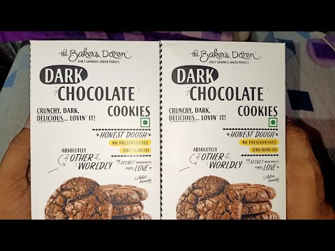 The Baker's Dozen Handmade Dark Chocolate Cookies | | Crunchy and Other Worldly Cookies | Pack of 2