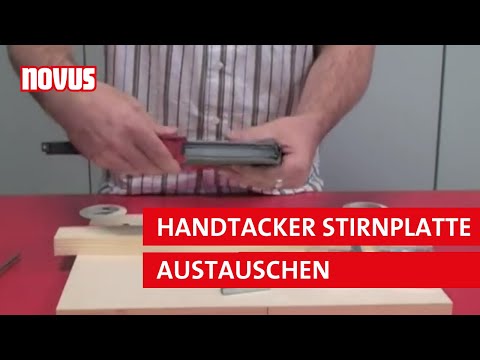 Austauschen der Stirnplatte - Novus Handtacker J-19