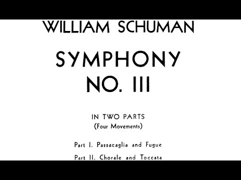 William Schuman - Symphony No. 3 (Score Video)