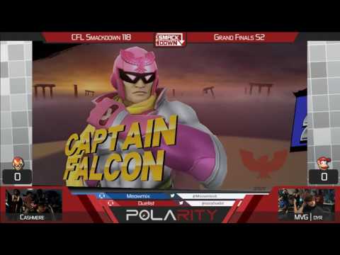 CFL Smackdown 118 WiiU - Cashmere (Falcon) vs MVG Dyr (Diddy Kong) - Grand Finals