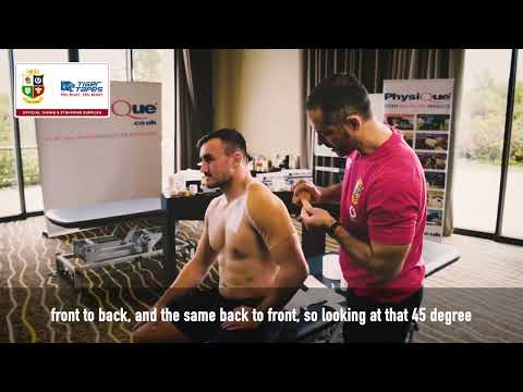 Rugby Taping Techniques - British & Irish Lions Shoulder Strapping Using Tiger Tapes