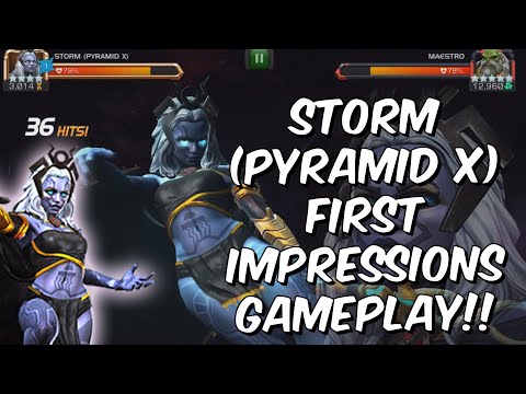 Storm (Pyramid X) Rank Up & First Impressions Gameplay! - Marvel Contest of Champions