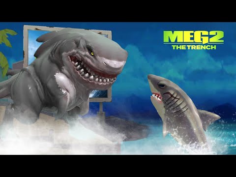MEGALODON WALK ON LAND  - Sharkosaurus Rampage