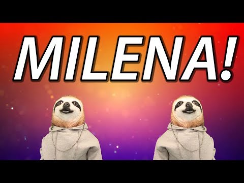 HAPPY BIRTHDAY MILENA! - SLOTH HAPPY BIRTHDAY RAP