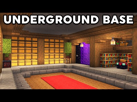 Minecraft Underground Base Tutorial [How to Build]