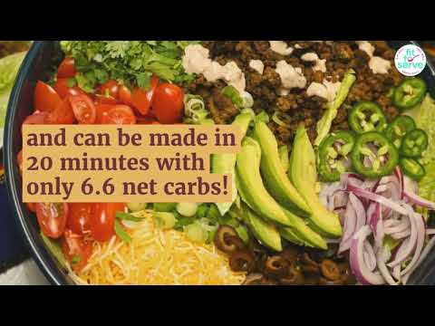 Gluten-Free Keto Ground Beef Taco Salad  #Keto #KetoLifestyle #fittoservegroup #GlutenFree #Recipe