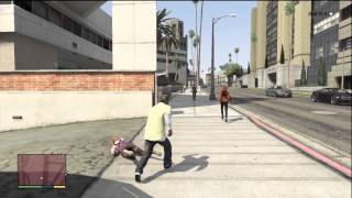 GTA 5 PUNCH RAMPAGE KNOCKING OUT RANDOM PEOPLE (FUNNIEST VIDEO EVER)