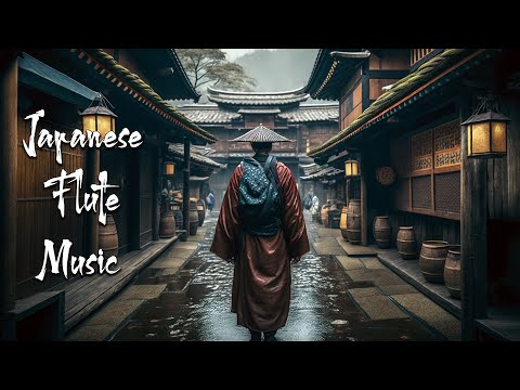 Japanese Flute in an Ancient Village on a Rainy Day - Music For Soothing, Healing, Meditation