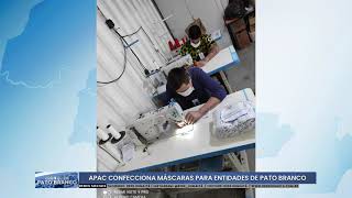 Detentos da APAC produzem máscaras para entidades de Pato Branco