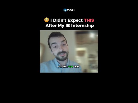 😬 After Investment Banking, THIS Felt Easy