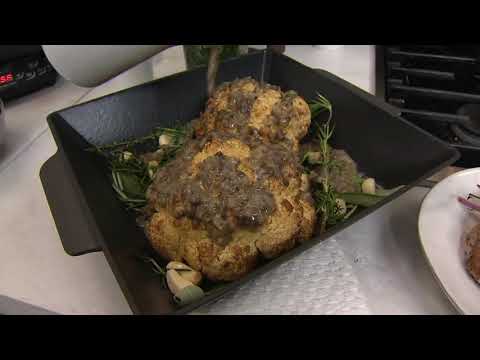 Geoffrey Zakarian 11" Square Deep Nonstick Cast Iron Roast Pan on QVC