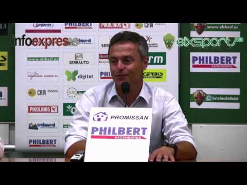Elxsport.com: J.9 - Elche CF 4 - Numancia 0 - Rueda de prensa - Fran Escriba Postpartido