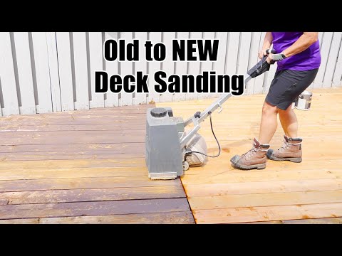How to Sand you Deck PROPERLY - DIY