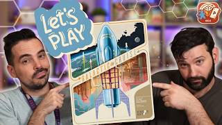 Galactic Cruise Gameplay 2-Player | Adding the Automa for a 3rd Player!