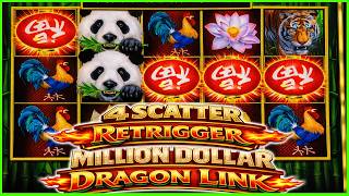 I Won 4 Scatter Retrigger on Million Dollar Dragon Link