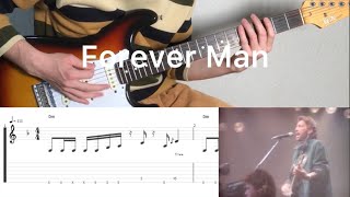 Eric Clapton - Forever Man (guitar cover with tabs &amp; chords)