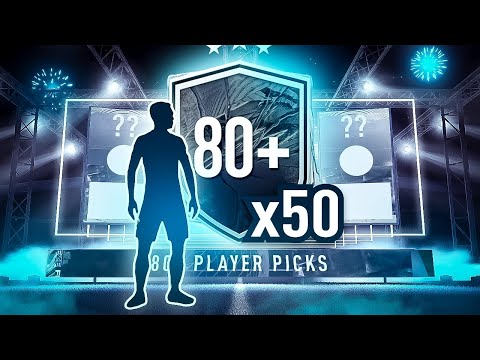 INSANE PACK LUCK IN 50 x 80+ PLAYER PICK PACKS! #FIFA21