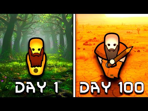 I Survived 100 Days From NOTHING to TRIBAL in RimWorld