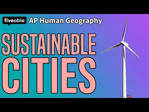 AP Human Geography - Unit 7: Urban Sustainability