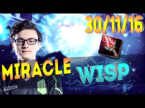 ЛУЧШИЙ ВИСП ЗА ВСЮ ИСТОРИЮ ДОТЫ!!! 30 КИЛЛОВ! MIRACLE 9k MMR WISP CARRY