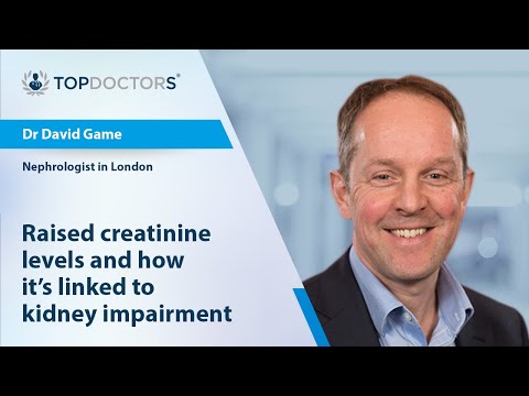 Raised creatinine levels and how it's linked to kidney impairment - Online interview