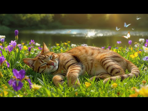 Relaxing Music for Cats 🐾 | No Ads Cat Purring Sleep Music & Anxiety Relief Sounds
