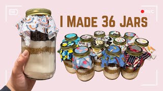 Making Cookie & Brownie Dry Mix Jars for Craft Fairs (Toll House Recipes)
