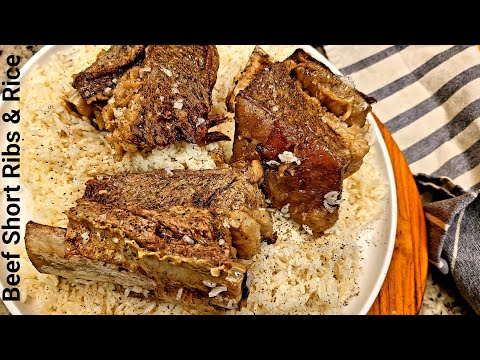 Beef Short Ribs & Rice... One Pot Pressure Cooker...