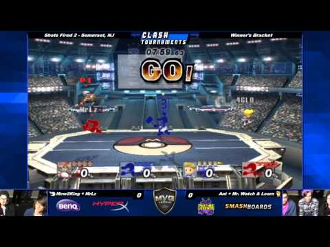 Shots Fired 2 - Mew2King + MrLz vs Ant + Mr. Watch and Learn - Project M