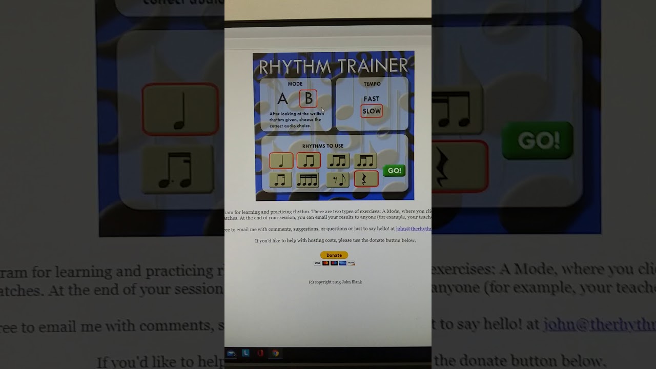 Rhythm trainer tutorial
