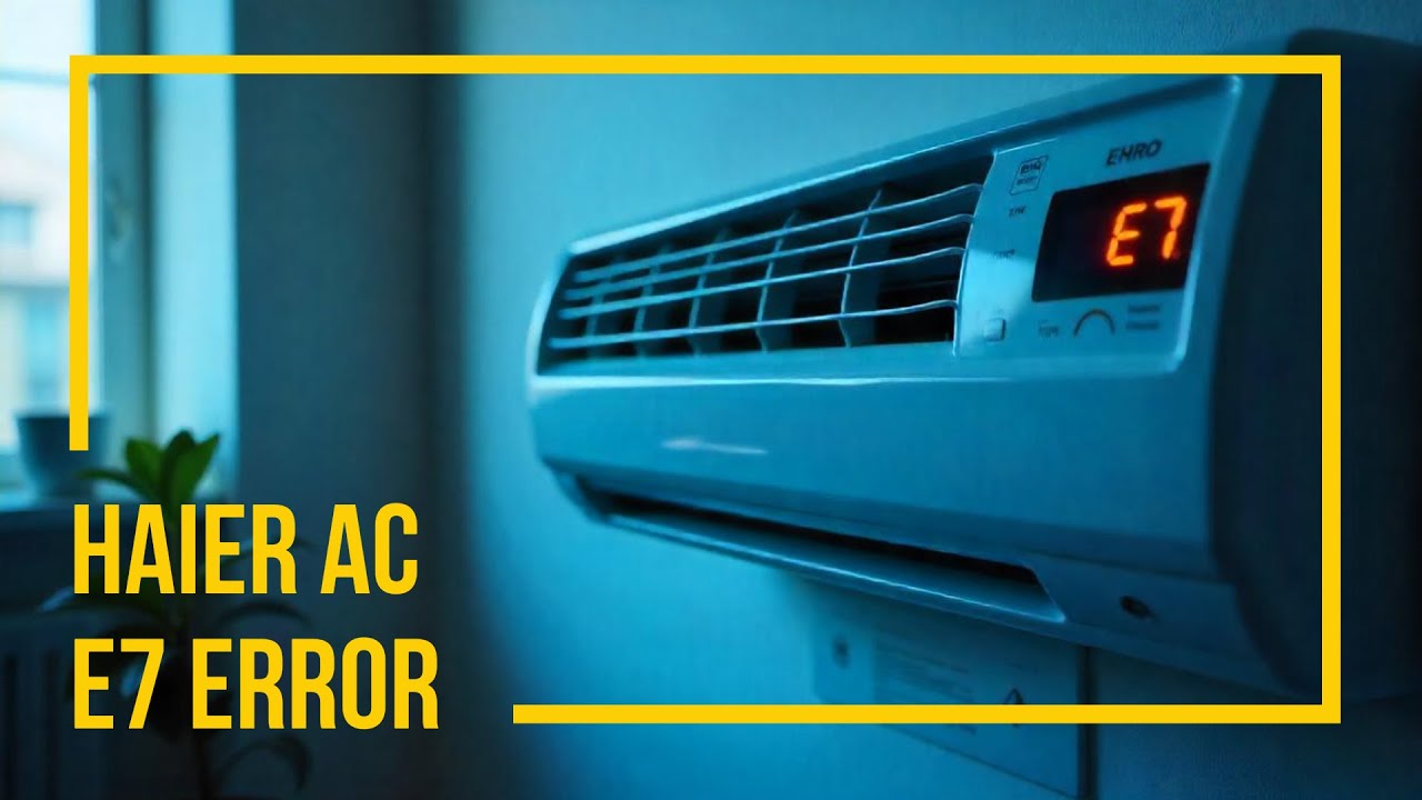 Haier AC E7 Error Code | How To Fix E7 Error In Haier AC