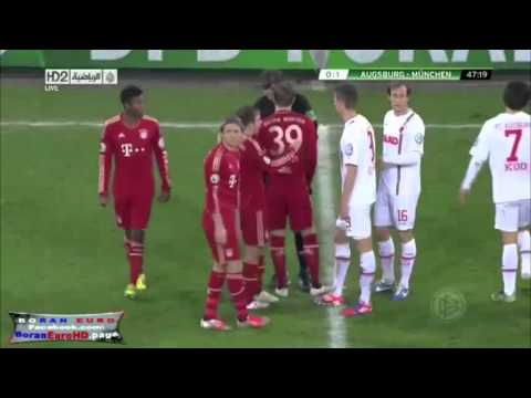 Ribery red card Vs Auxburg