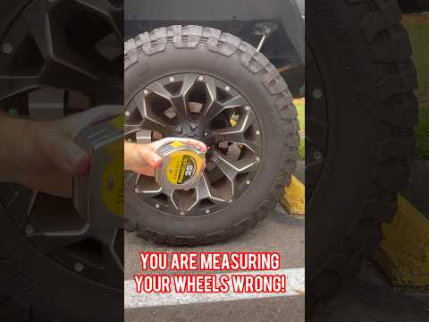 Stop Measuring Your Wheels Like This! | How To Properly Measure Your Rims #shorts