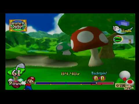 Peach's Castle Grounds Hole 8 // Hole-in-One/Condor - Mario Golf: Toadstool Tour