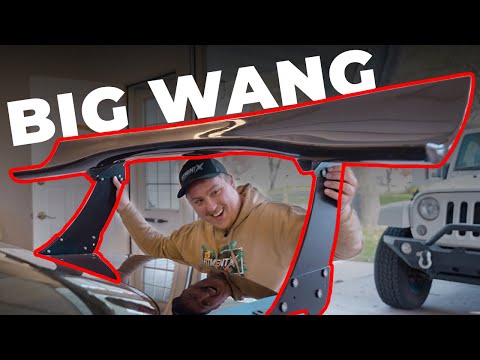 Installing the Biggest Possible Wing on My RX-8!