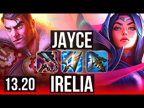 JAYCE vs IRELIA (TOP) | 8 solo kills, 1.5M mastery, Legendary | KR Master | 13.20