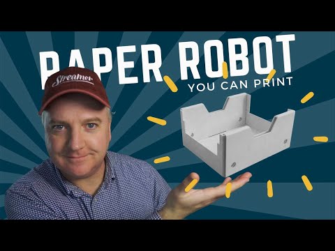 YouTube Thumbnail for Paper SMARS, a robot you can print