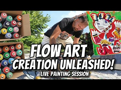 🔴 Live Painting: 1 Hour of Relaxing Flow Art & Energy Painting with Barnabás Kovács