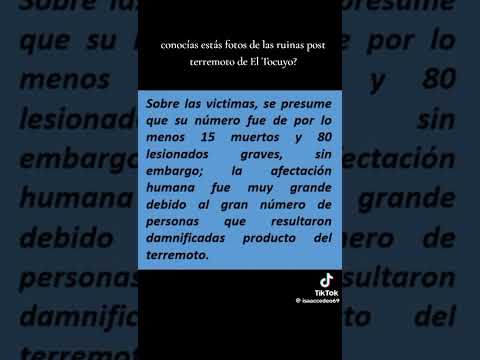 Terremoto de el Tocuyo. Municipio Moran. Edo Lara.