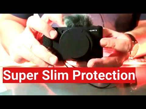Ultra slim camera case for compact cameras such as the Sony ZV-1 and Canon M50