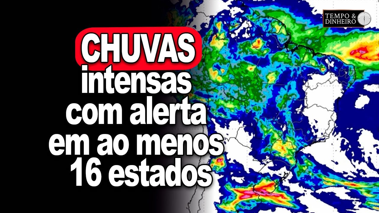 Calorão no RS acima de 40º e chuvas intensas com alerta em ao menos 16 estados