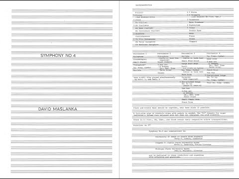 Maslanka Symphony no. 4